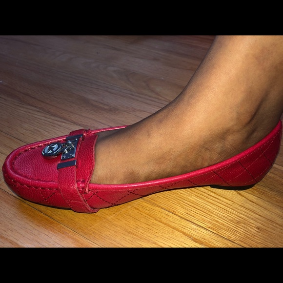 Michael Kors Red Flats - Picture 1 of 8